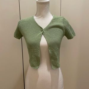 3/$30🩵🩵Objects Dart green cardigan size med #108